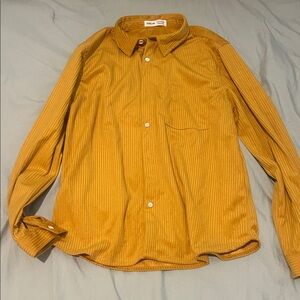 SHEIN Mustard Button Down Shirt